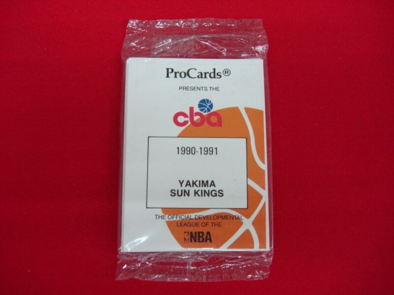 Factory sealed 1990-91 ProCards Yakima Sun Kings CBA basketball cards