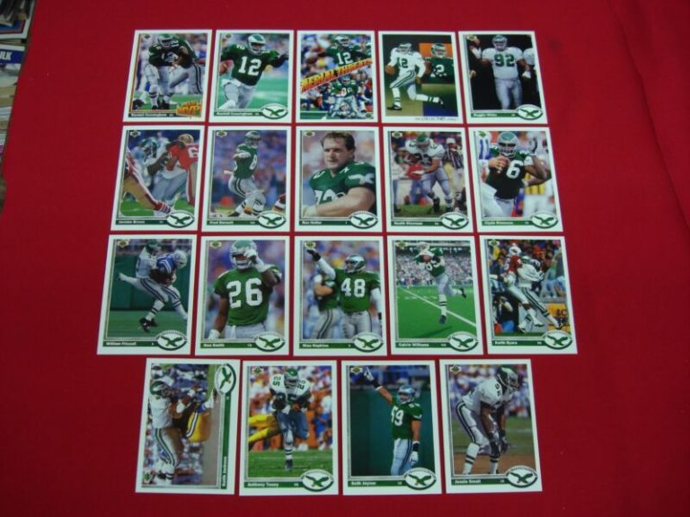 1991 Upper Deck Philadelphia Eagles Team Set with Randall Cunningham cards