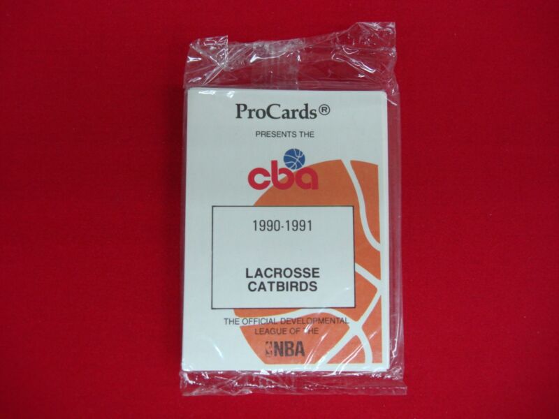 Factory sealed 1990-91 Lacrosse Catbirds CBA basketball cards