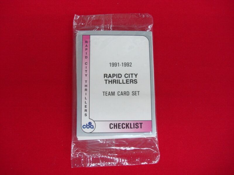 Factory-sealed 1991-92 Rapid City Thrillers CBA Basketball Cards