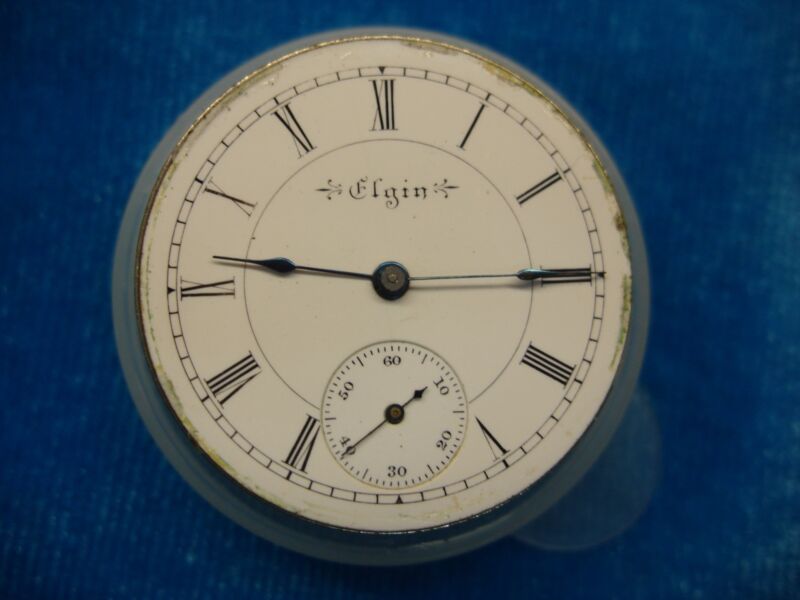Antique Elgin Duchess Pocket Watch Movement - Stem Wind, 7 Jewels (1899)