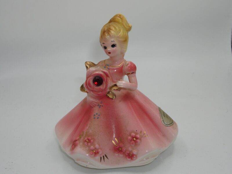 Vintage Josef Originals January Garnet Birthday Girl Figurine