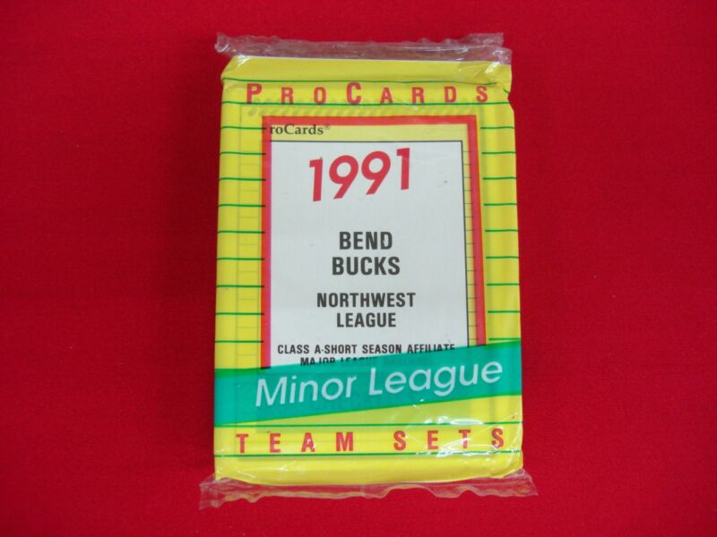 1991 Bend Bucks ProCards Minor League Baseball Team Set - Factory Sealed