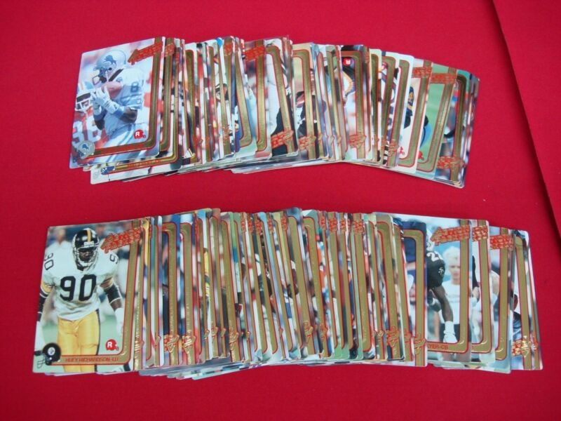 Complete set of 1991 Action Packed Rookie football cards