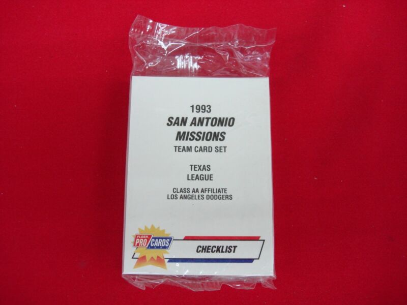 1993 Fleer Procards San Antonio Missions Team Set - Factory Sealed