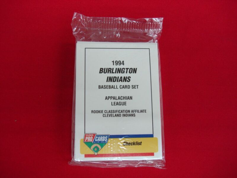 1994 Fleer ProCards Burlington Indians Team Set