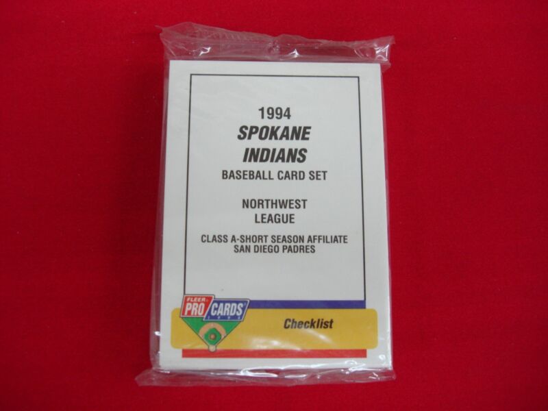 1994 Spokane Indians Fleer ProCards Minor League Baseball Team Set