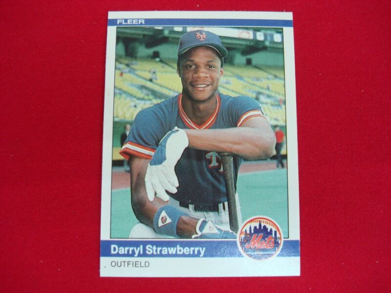 1984 Fleer Darryl Strawberry Rookie Card #599 RC - Graded Gem Mint