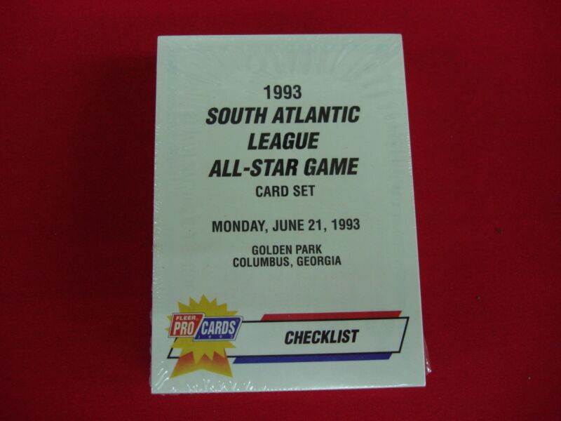 1993 Fleer ProCards South Atlantic League All-Star Game Team Set featuring Derek Jeter