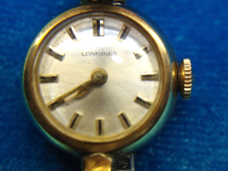 Vintage Longines ladies watch, 10K gold filled case, parts or repair
