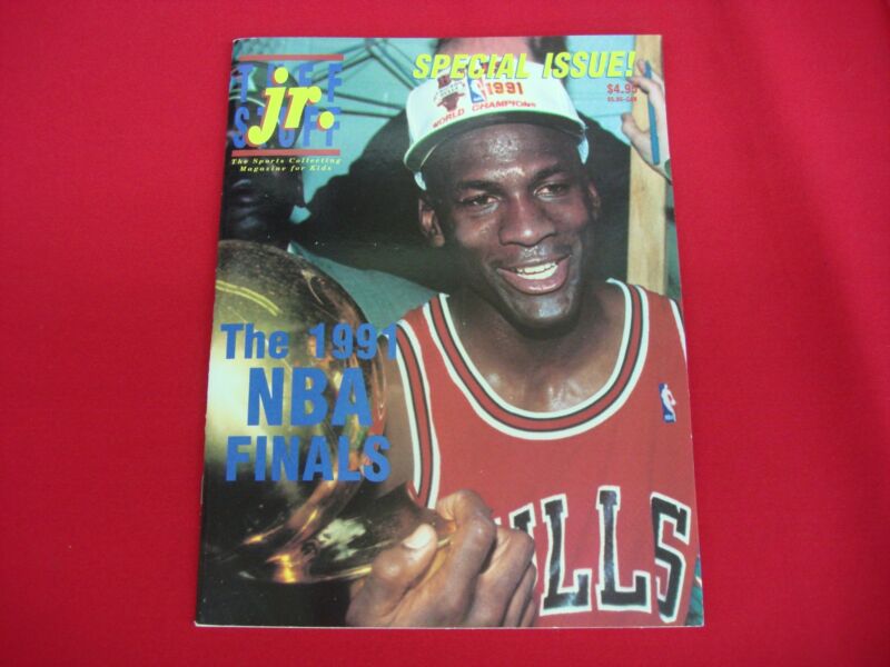 1991 Michael Jordan Tuff Stuff Jr. Special Issue Magazine featuring uncut sheets