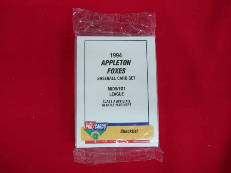 1994 Fleer ProCards Appleton Foxes Team Set featuring Alex Rodriguez rookie card #1