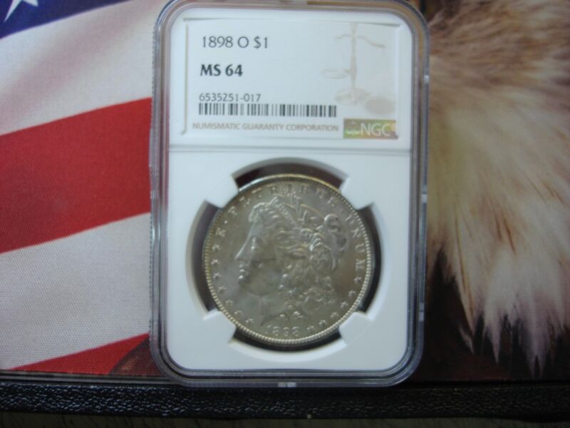 1898-O Morgan Silver Dollar NGC MS 64