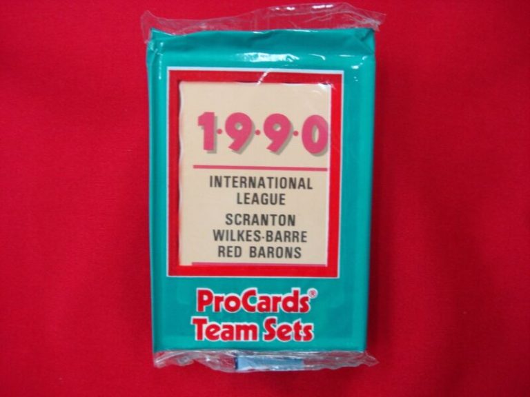 1990 Scranton Wilkes-Barre Red Barons ProCards Team Set, factory sealed