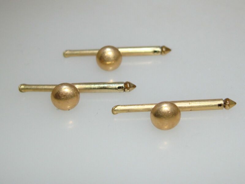Vintage Larter & Sons rolled gold tuxedo shirt studs