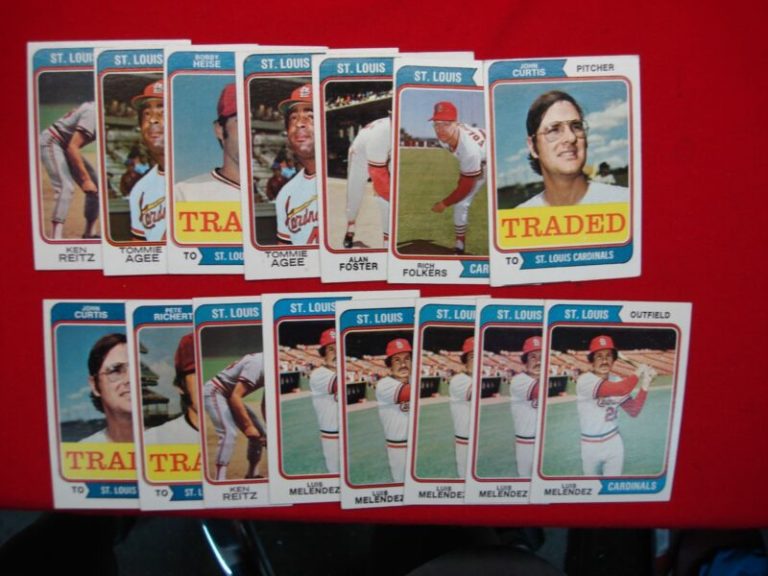 1974 Topps St. Louis Cardinals Baseball Cards