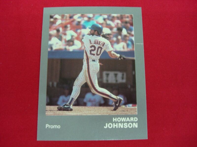 1990 Howard Johnson Mets Error Blank Back Baseball Card