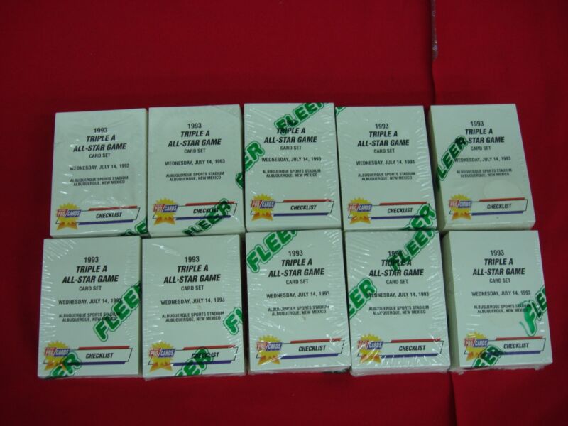 Factory sealed set of 1993 Fleer / Procards Triple A All-Star Game baseball cards
