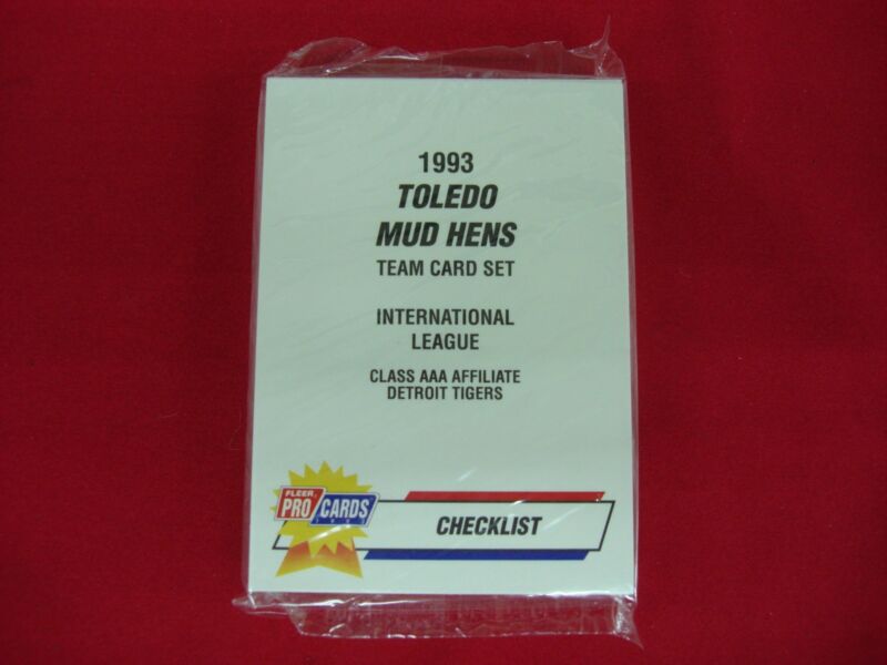 1993 Fleer ProCards Toledo Mud Hens team set