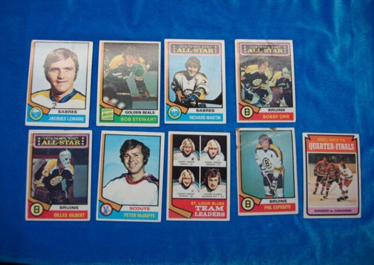 Vintage 1974-75 Topps Baseball Card Lot of 9