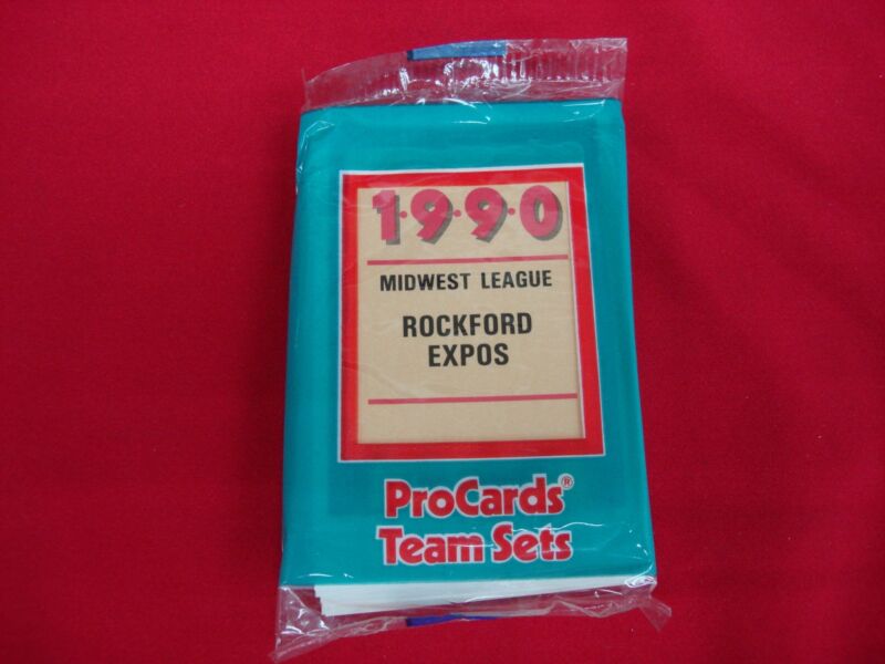 1990 Rockford Expos ProCards Minor League Baseball Card Set