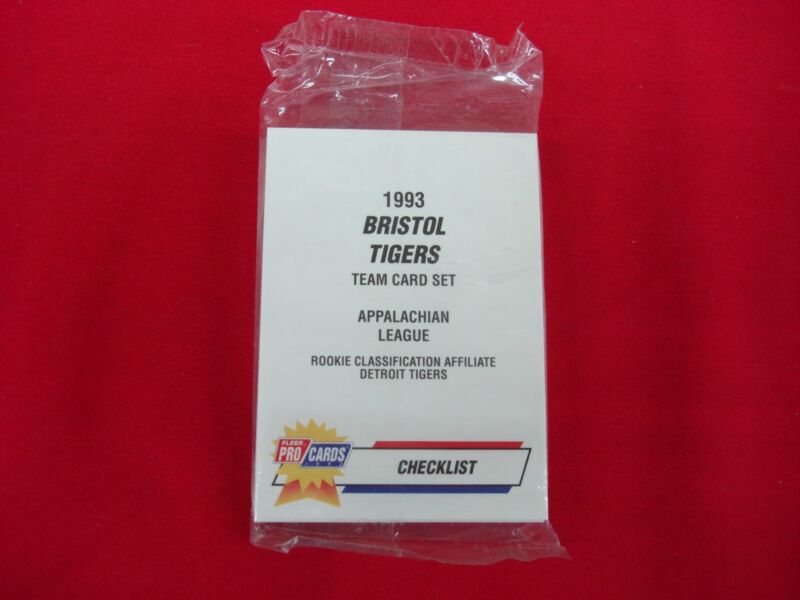 Factory sealed 1993 Fleer Procards Minor League Baseball Team Set of the Bristol Tigers