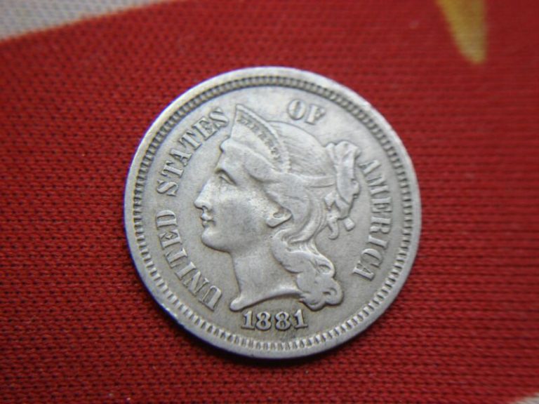 1881 Three Cent Nickel