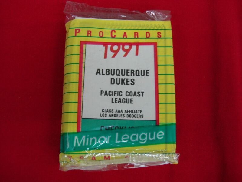 1991 Albuquerque Dukes ProCards MiLB Set featuring Eric Karros