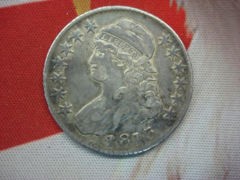 1813 BUST HALF DOLLAR (50c/UNI Variety) - Original & Rare VF+ Condition