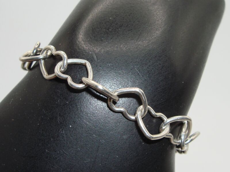 James Avery sterling silver hearts charm bracelet
