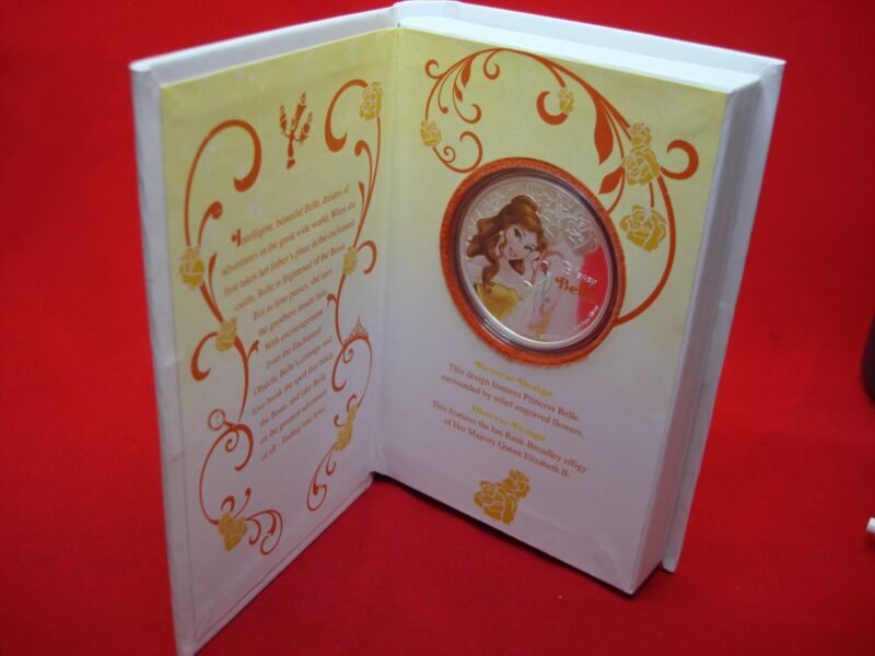 2015 Disney Princess Belle 1 oz Silver Proof Coin (Niue, Limited Edition)