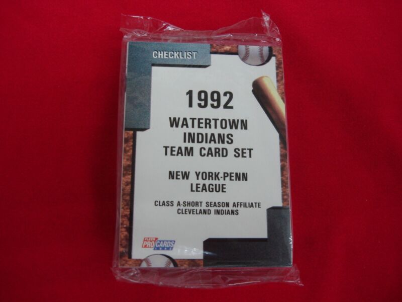 1992 Fleer ProCards Watertown Indians MiLB Team Set