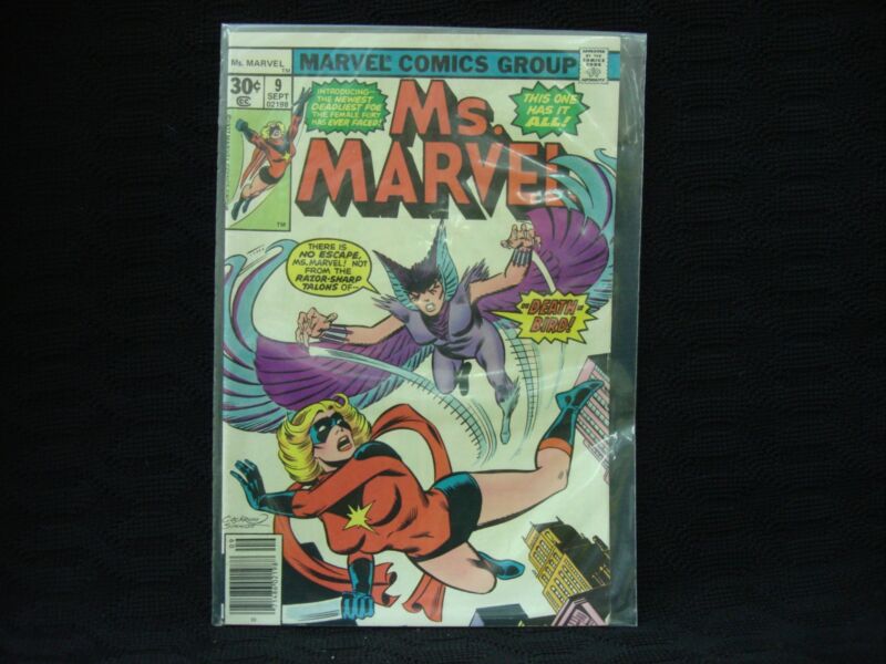 CGC Graded Ms. Marvel #9 (1977) Comic Book - First Appearance of Death-Bird