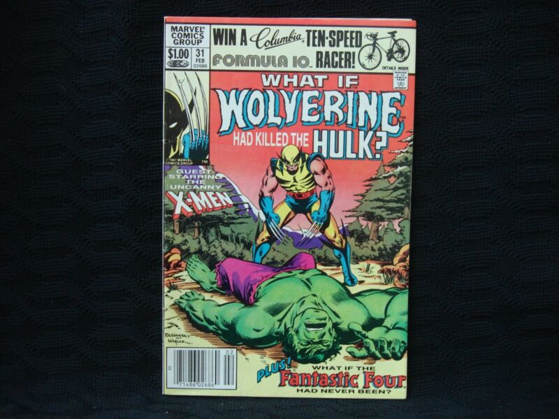 Vintage Marvel Comics Lot: What If Wolverine Killed Hulk #31 (Feb 1982) & More