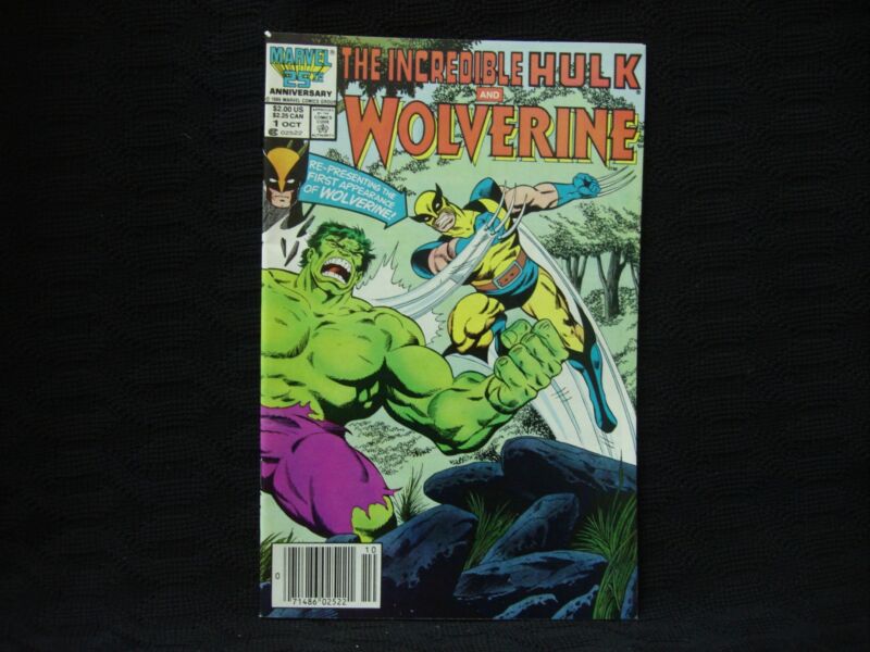 Incredible Hulk & Wolverine #1 comic book cover, October 1986