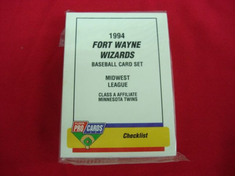 1994 Fleer ProCards Fort Wayne Wizards Team Set (Troy Carrasco, MI MLB) Sealed