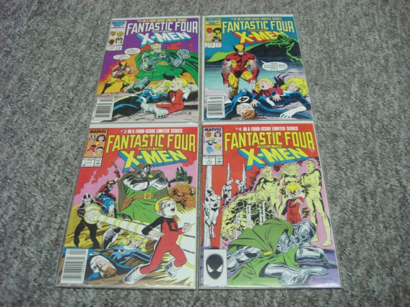 Fantastic Four vs X-Men #1-4 Complete Limited Series (1987) - CGC Graded Comics