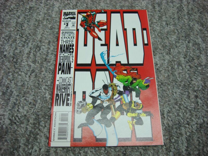 Deadpool #3 comic book cover, October 1993