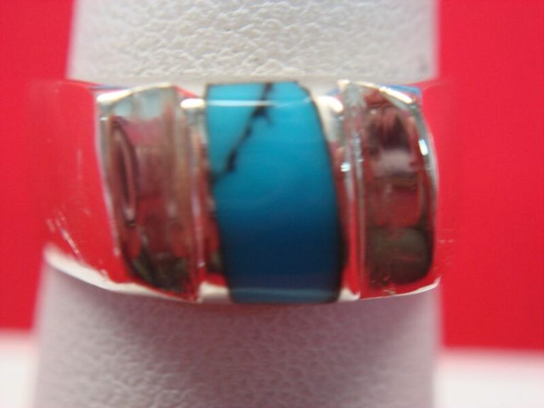 Sterling silver turquoise ring, size 6.5