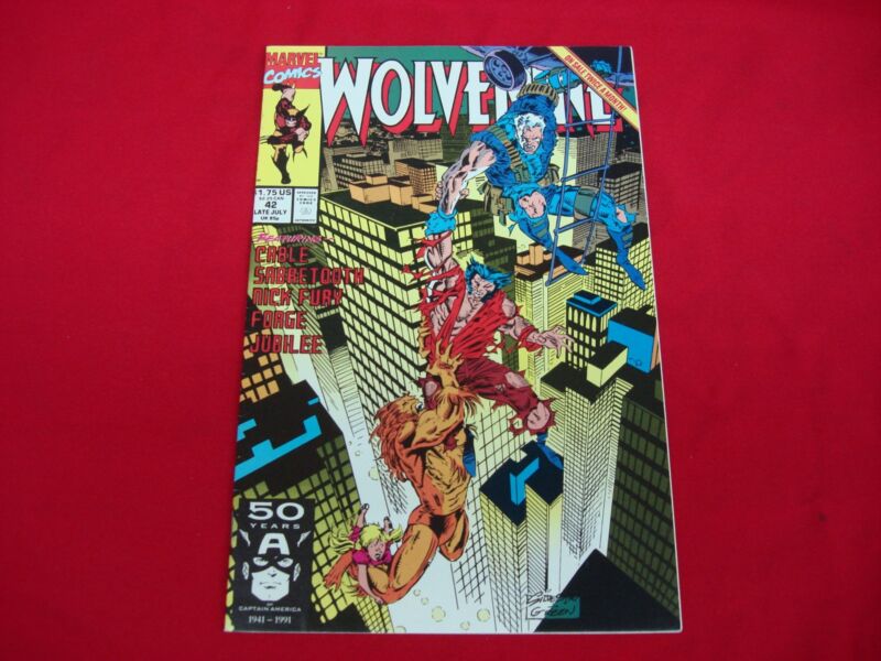Wolverine #42 comic book from July 1991, graded by CGC