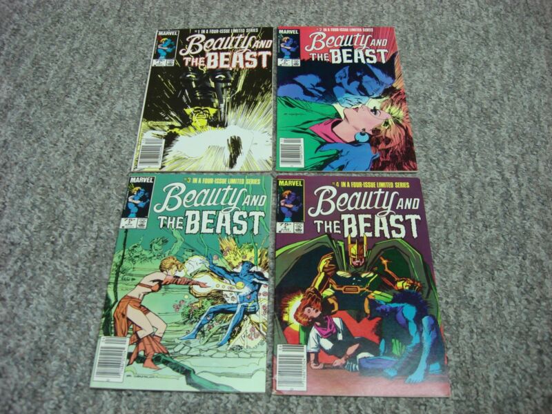 Beauty and the Beast Comic Book Collection #1-4 (1984-1985) - Marvel Comics