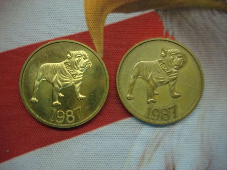 Vintage Mack Trucks collectible tokens (pair), excellent condition