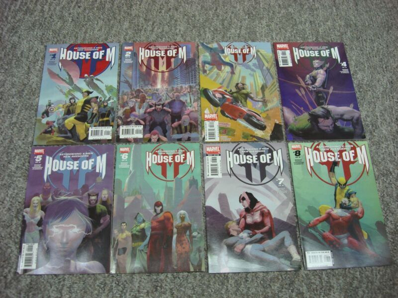 X-Men New Avengers: House of M Complete Run (Issues #1-8) - CGC Graded Marvel Comics
