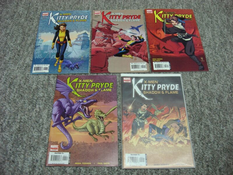 X-Men Kitty Pride Shadow & Flame Complete Set comic books