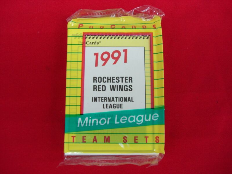 1991 Rochester Red Wings ProCards MiLB Team Set featuring Mike Mussina, David Segui, and Dave Martinez
