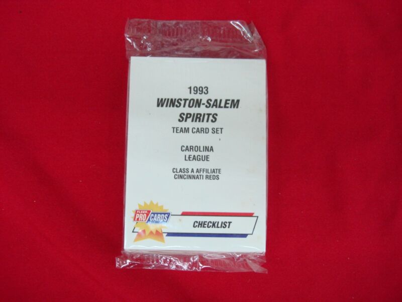 Vintage 1993 Fleer ProCards Winston-Salem Spirits Team Set (Cincinnati Reds Affiliate) - Factory Sealed