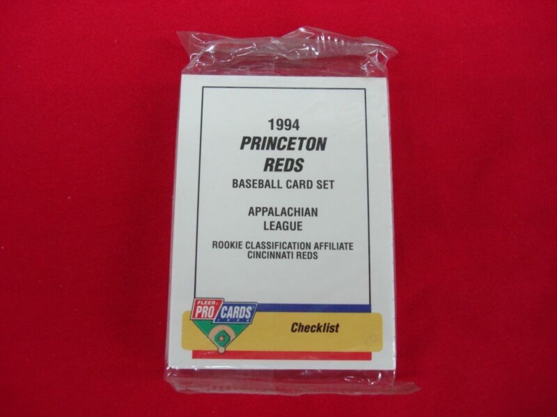 1994 Fleer ProCards Princeton Reds Minor League Baseball Team Set