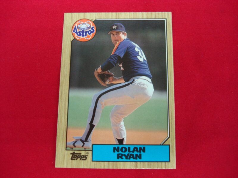 1987 Topps Tiffany Glossy Nolan Ryan #757 Houston Astros baseball card