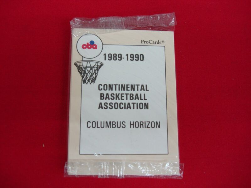 1989-90 Columbus Horizon CBA ProCards Basketball Card Set (Factory Sealed)