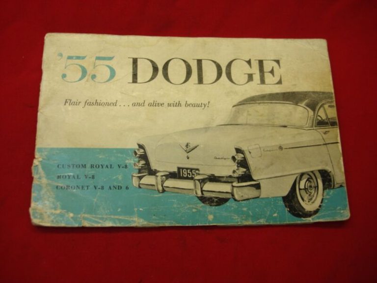 Vintage 1955 Dodge Owner's Manual